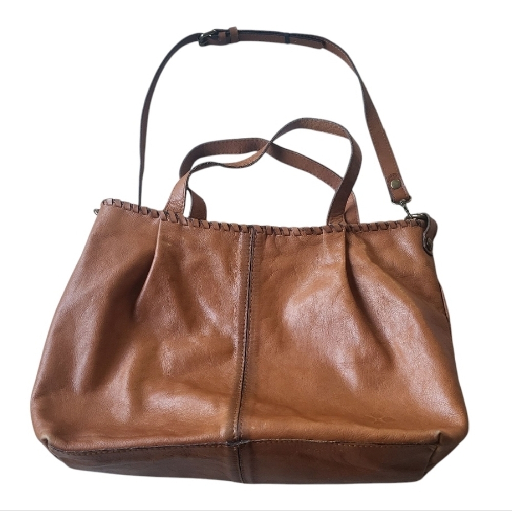 Patrica Nash Brown Leather Handbag With Top Handle or Shoulder Strap